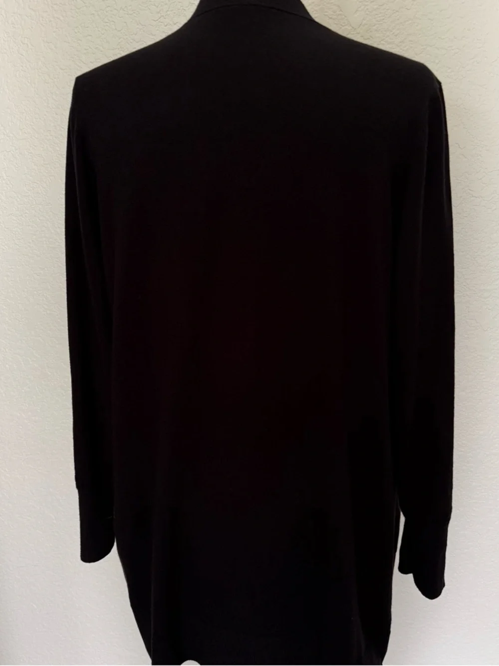 Chico’s Travelers Open Cardigan Size 2 Black